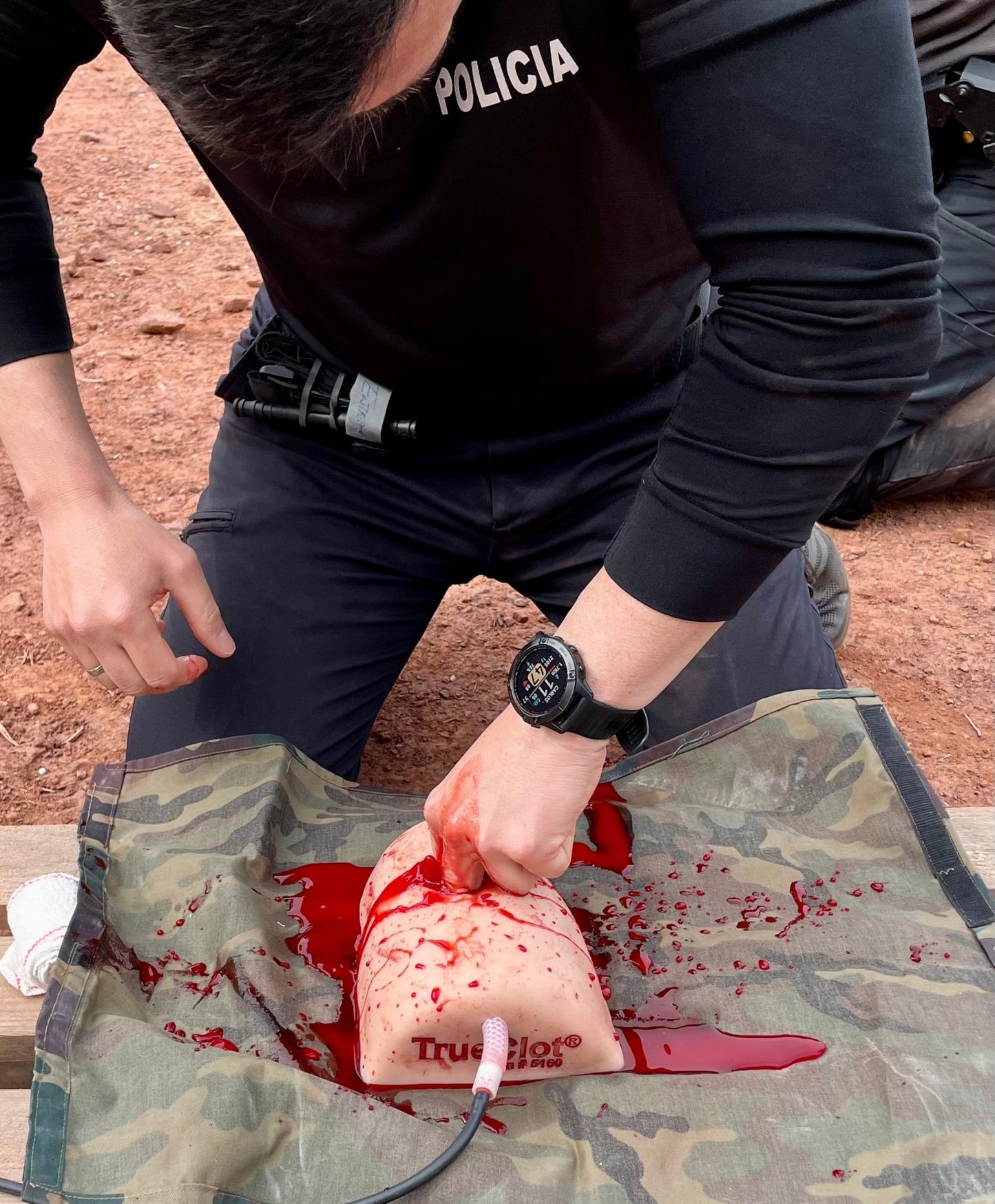 Aplicacion de gasa hemostatica curso SPA