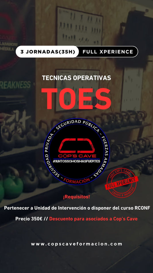 Curso TOES (Técnicas Operativas en Espacios Cerrados) Barcelona 19/21 Septiembre 2025