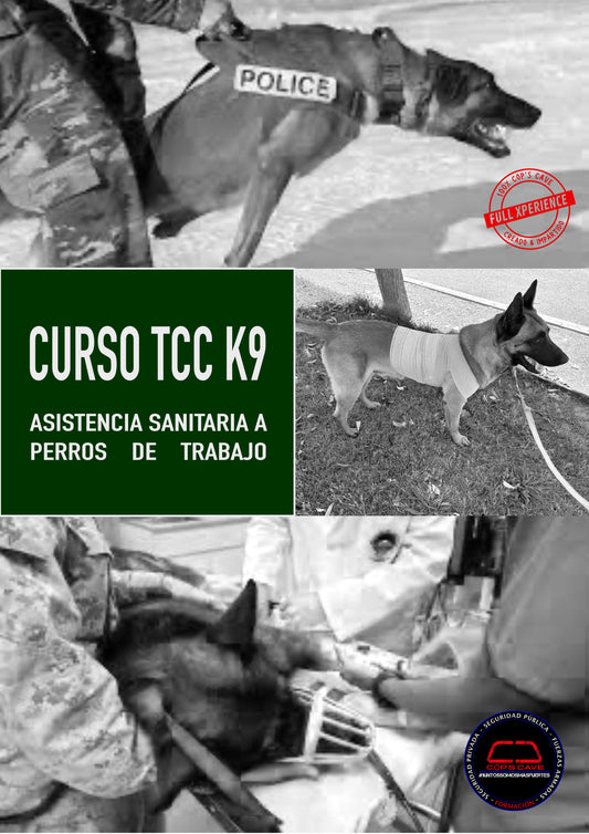 Curso TCCC K9 (Atención Sanitaria Táctica a Perros de Trabajo) OCTUBRE 2026