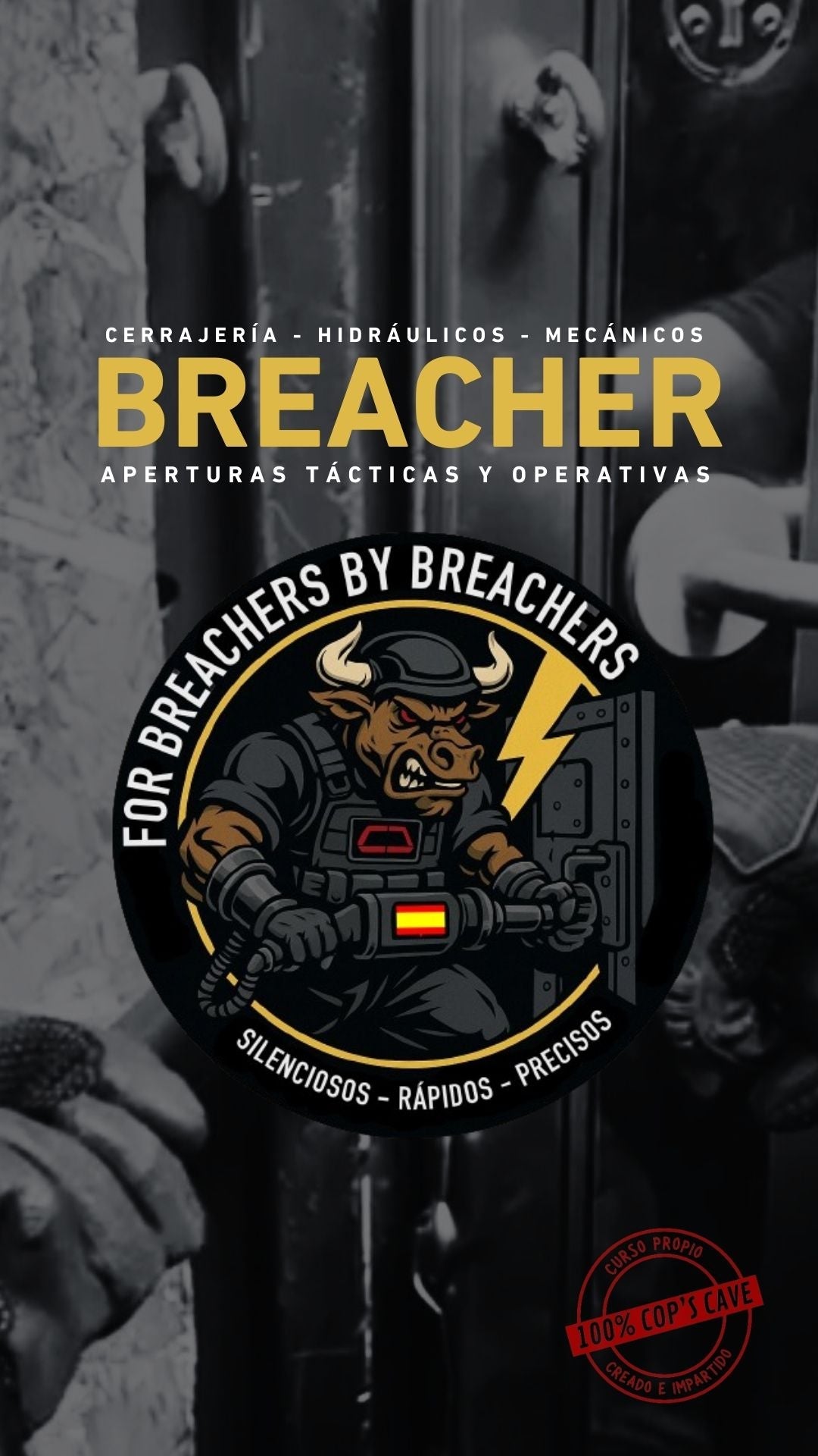 Caratula con logo curso Breacher
