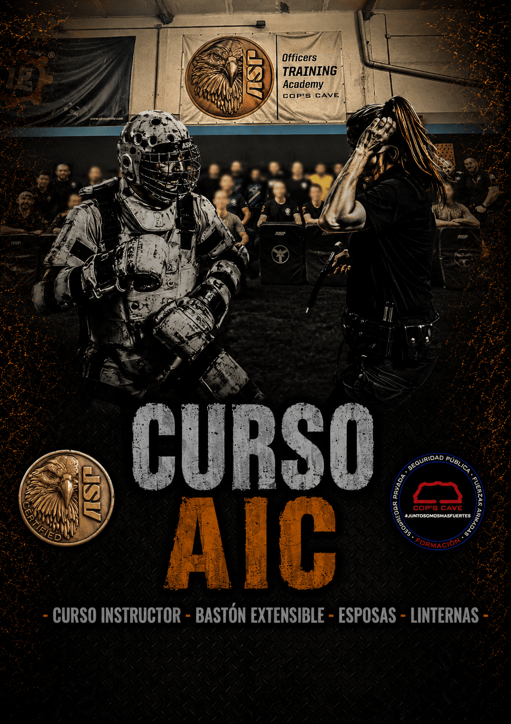 Curso Instructor ASP (AIC) Bastón Extensible, Esposas y Linternas - 27/29 Nov. 2026 (Barcelona)