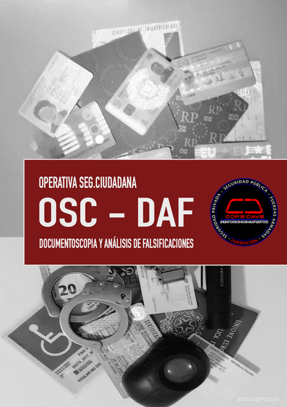 caratula curso documentoscopia y falsedad documental