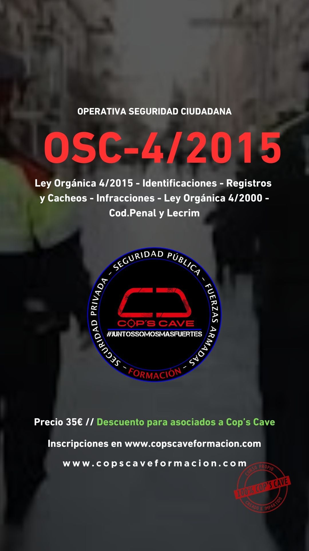 Curso Operativa Seguridad Ciudadana (OSC-4/2015) 19 Febrero 2026