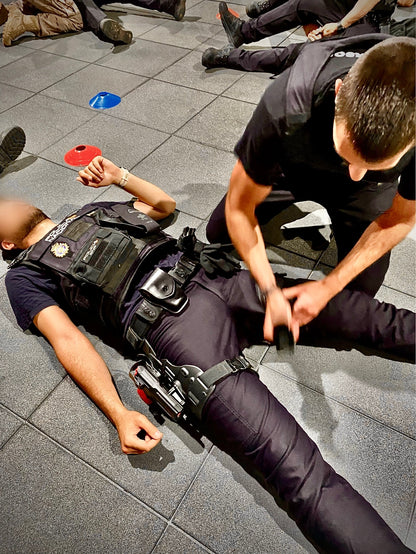 Aplicación del torniquete, sanidad primer interviniénte ASPIT