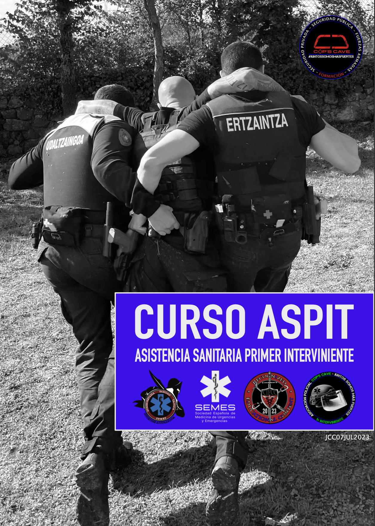 Caratula curso sanidad ASPIT para primer interviniente