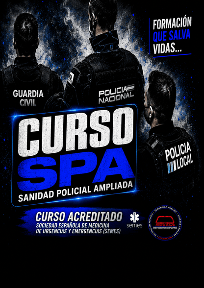 Curso Sanidad Táctica (SPA Sanidad Policial Ampliada) 17/18 Octubre 2026 (Barcelona -  Cop's Cave)
