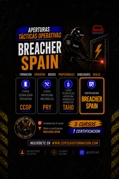 Curso Cerrajería Operativa (CCOP)  Cop's Cave - Barcelona 29.SEPT.2026
