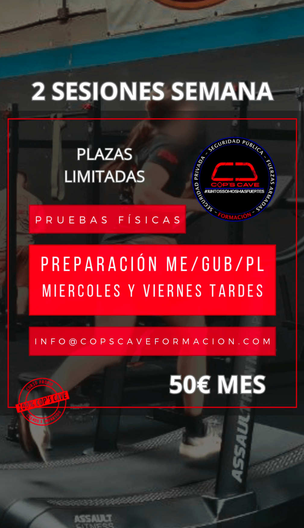 Preparación física oposiciones Mossos d'Esquadra y Guardia Urbana